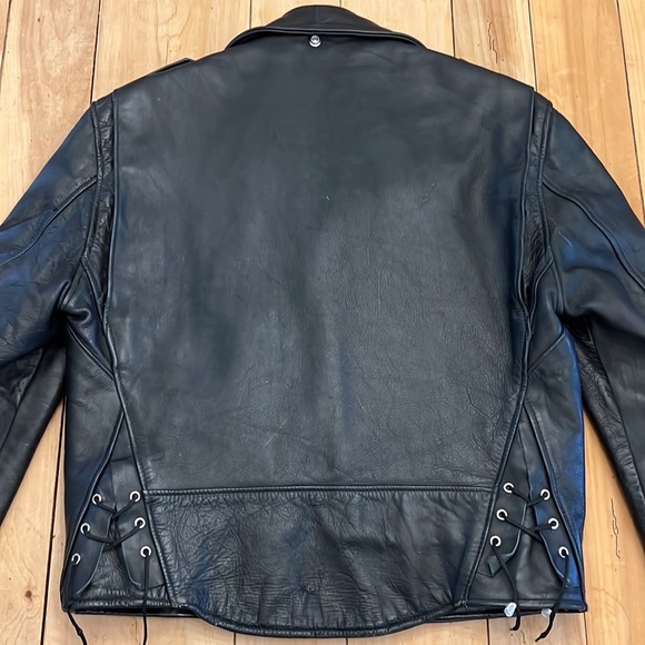 Schott Bros Perfecto One Star Leather Motorcycle Jacket - RARE VINTAGE 60s-70s - Picture 2 of 14